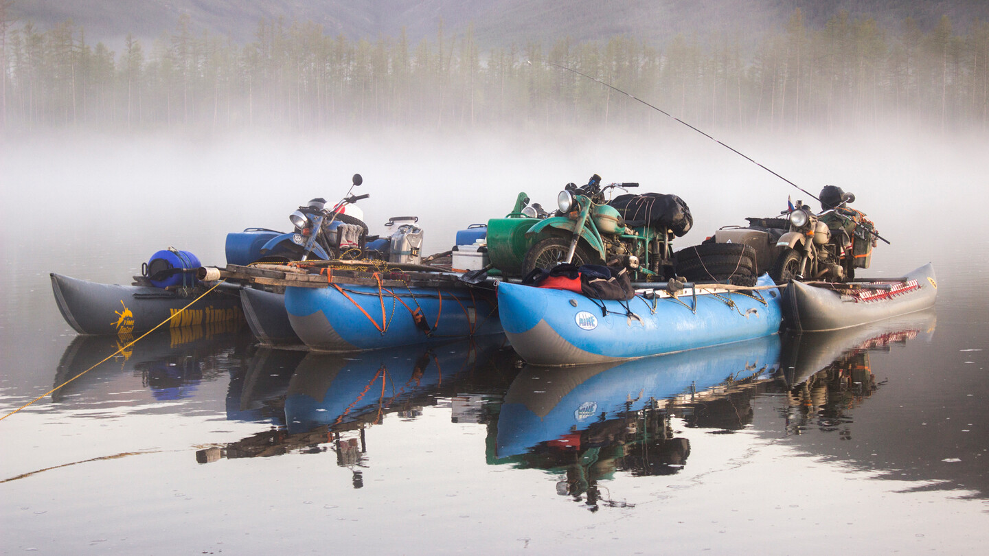 Ural Megafloat on the Kolyma River